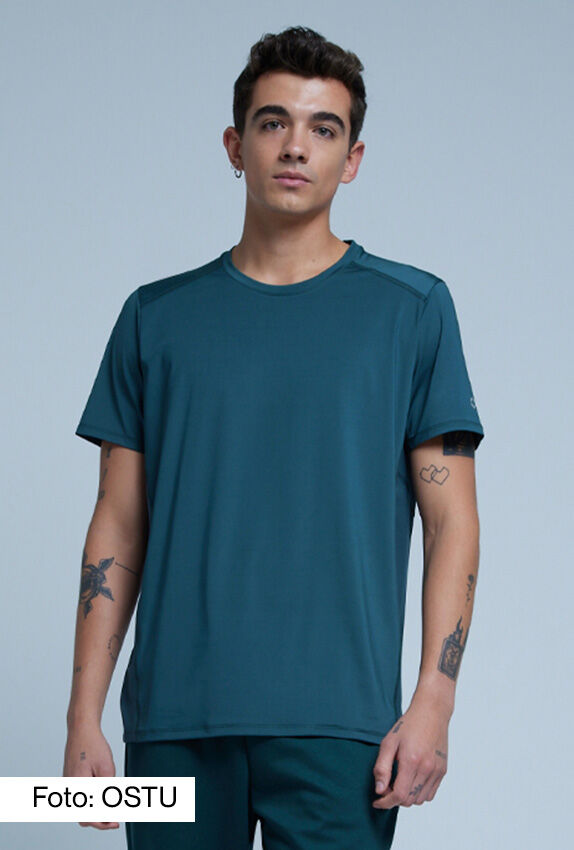 camisa verde deportiva